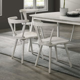 Modern Farmhouse Wood Dining Chairs, Set of 2