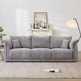 98.5' 3-seater sofa, Contemporary style, grey