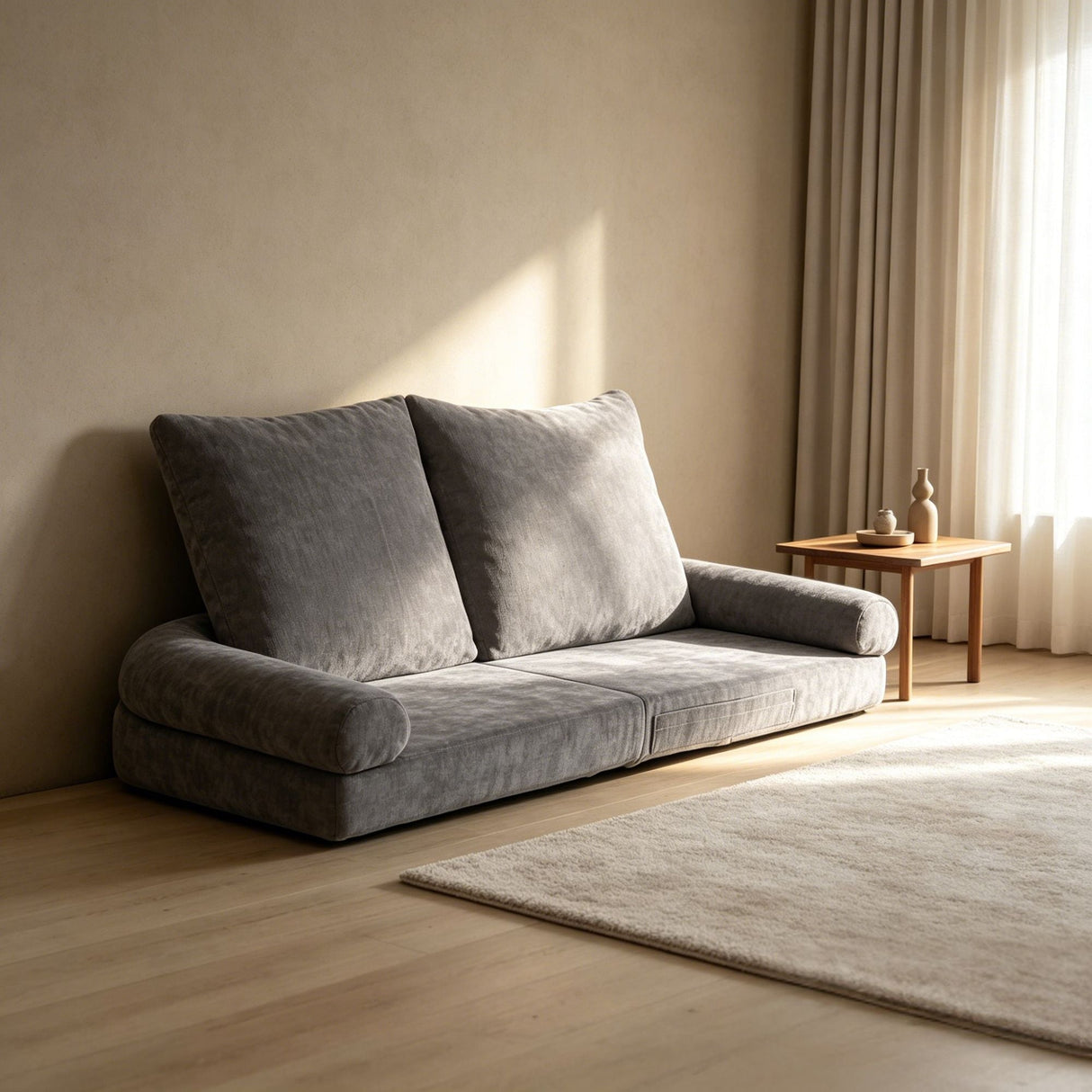 Convertible Fold-Out Single Sofa Bed