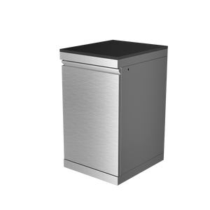 Storage Cabinet Stainless Steel Outdoor Kitchen Islands Left Open