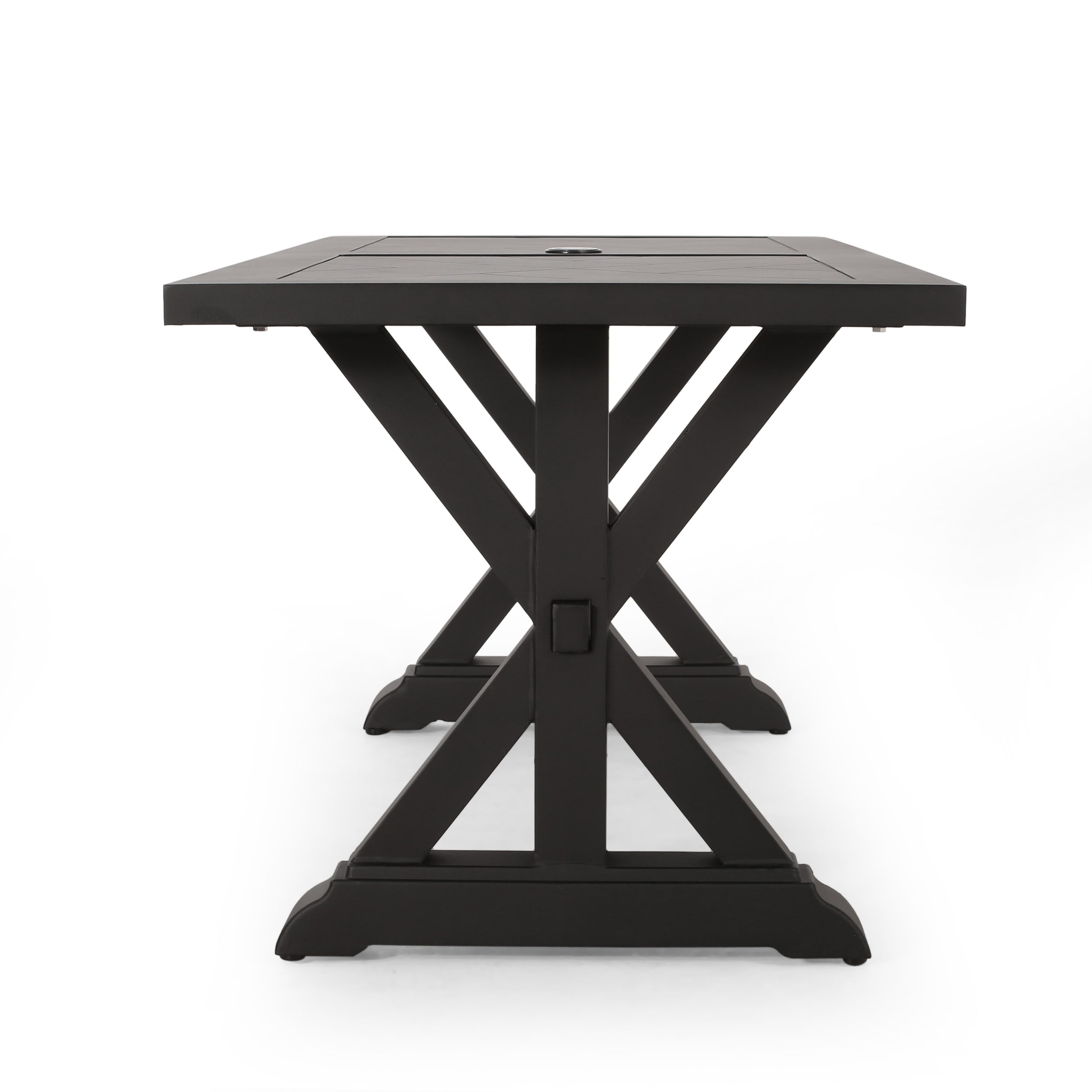 Outdoor Aluminium Dining Table, Antique Matte – Tuesday Morning