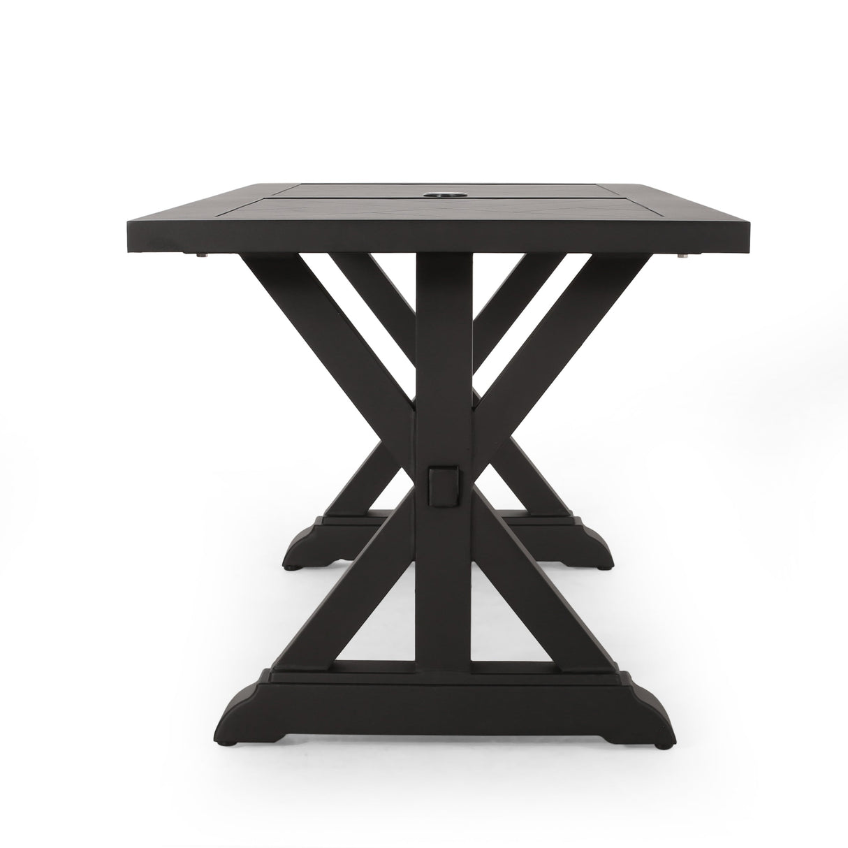 Outdoor Aluminium Dining Table, Antique Matte