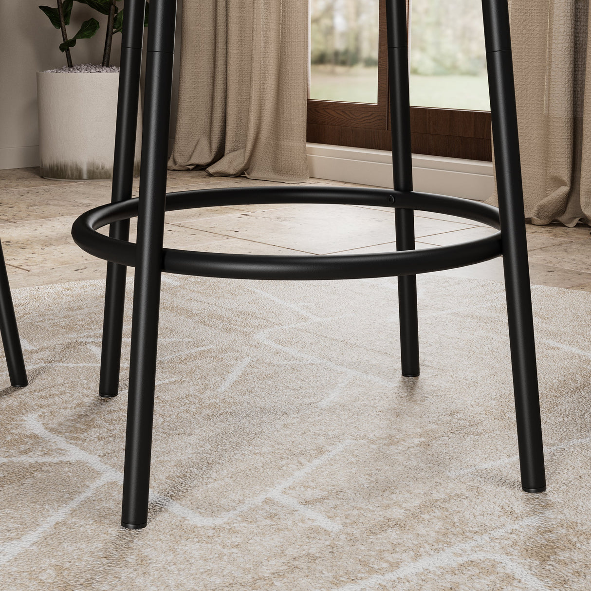 3-Piece Bar Table Set with 2 Bar Stools