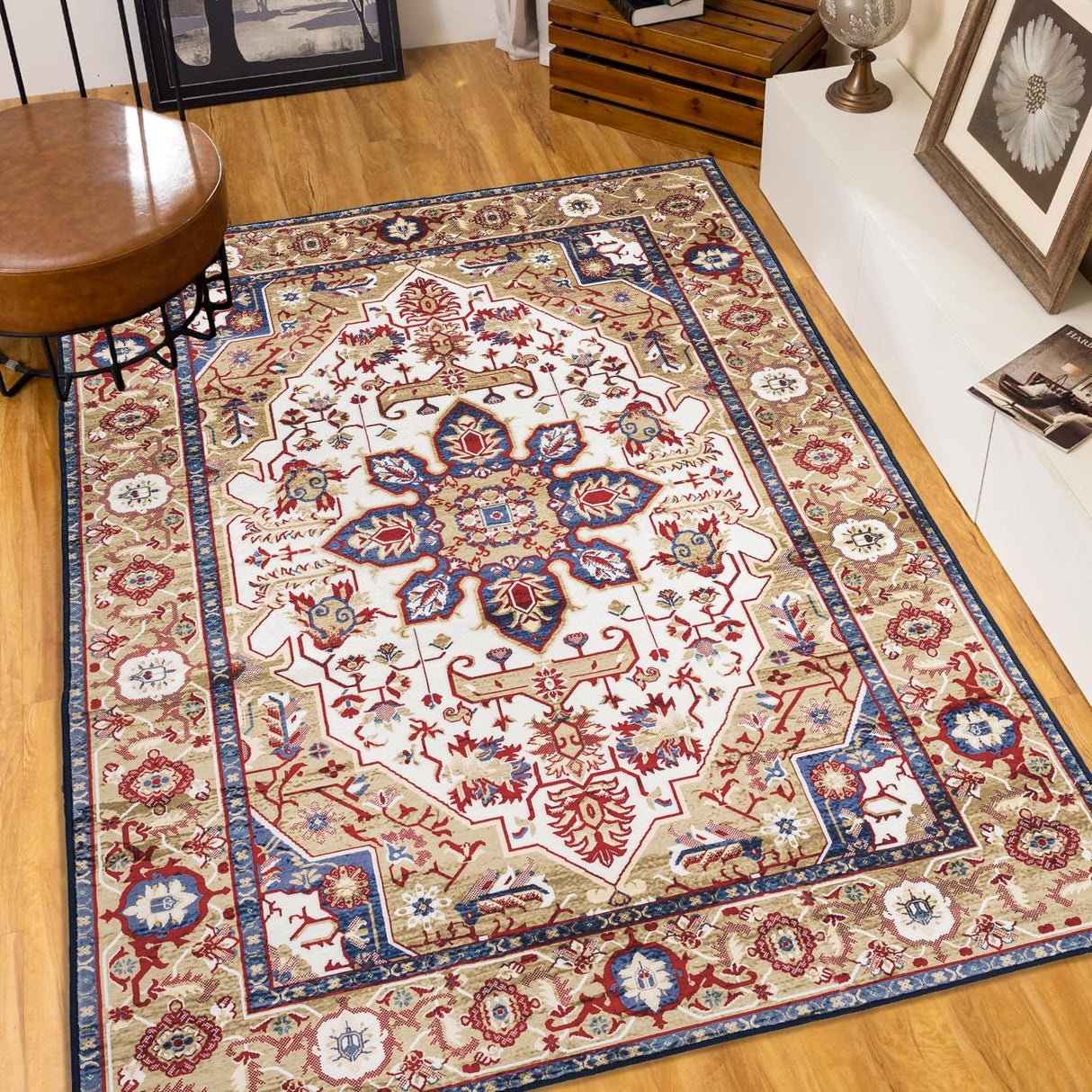 Vintage Bohemia Large Persian Non-slip Washable Area Rug