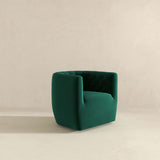 Delaney Velvet Swivel Club Chair