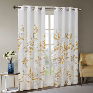 Burnout Printed Curtain Panel (Single Panel)