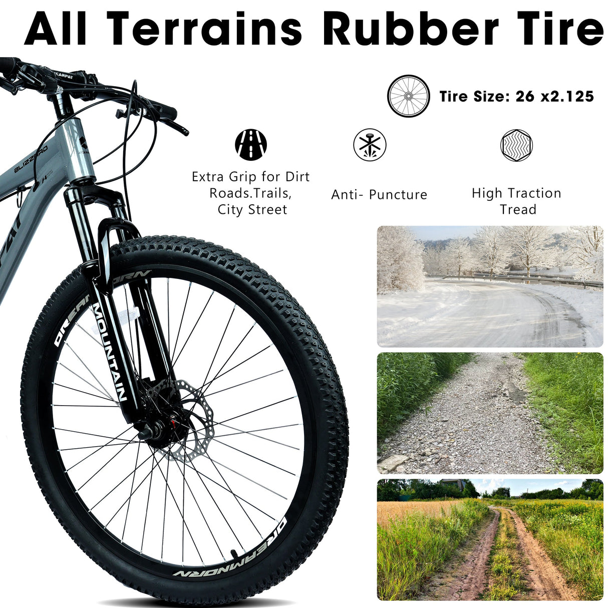 Ecarpat 26 Inch All-Terrain Mountain Bike
