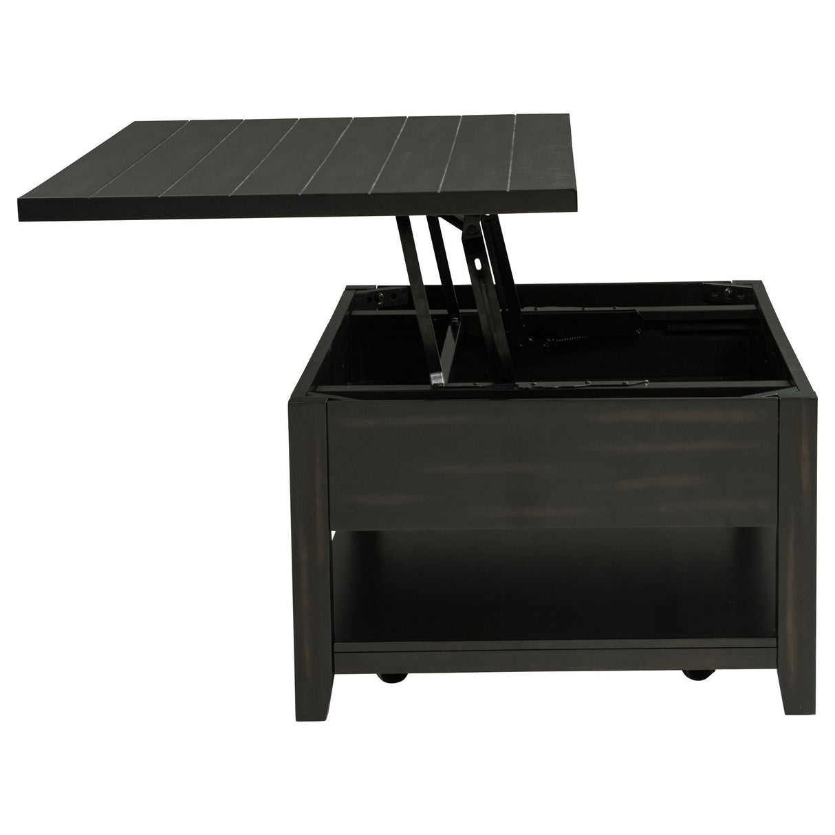 Payne 48-inch Mobile Lift Top Coffee Table Distressed Java