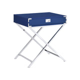 Evie - nightstand - glossy blue