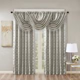 Jacquard lined total blackout rod pocket/back tab curtain panel (only 1 pc panel)