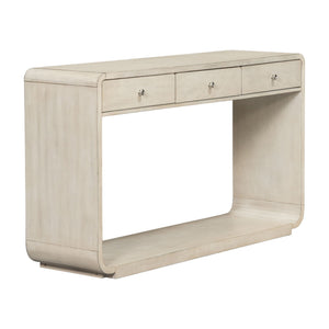 onsole Table With 3 Drawers And Display Shelf