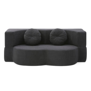 2-in-1 Folding Sofa Bed with Pillow