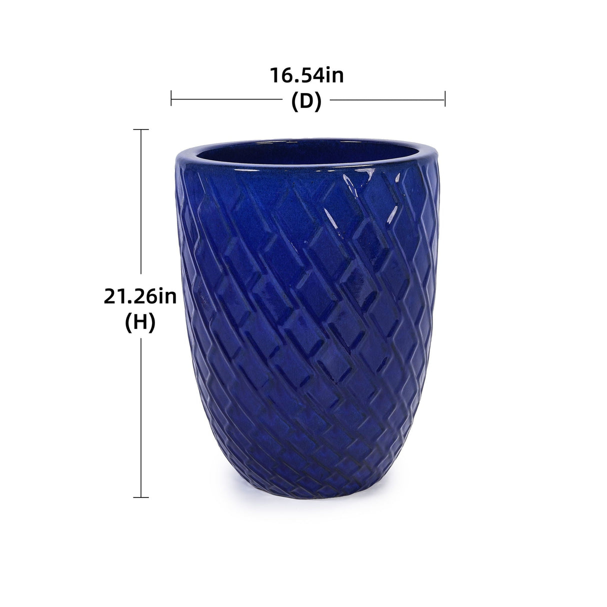 Ceramic Flowerpot Planter for Patio, Garden, Windowsill