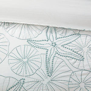 Duvet Cover Mini Set White Full/Queen