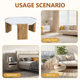 31-Inch Modern-Style Hexagonal Coffee Table