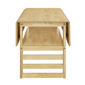 TOPMAX Modern 5-Piece Extendable Wood Dining Table Set