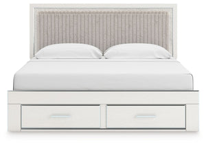 Zuraleus - Upholstered Panel Platform Storage Bed