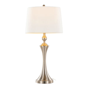 Flint 30" Contemporary Metal Table Lamp with USB Port