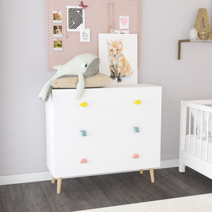 3 Drawer Dresser Storage Cabinet