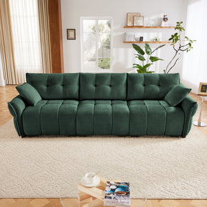 3-Seater Sofa Set with Pillows - Premium Chenille Design