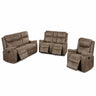 Modern Manual Motion Living Room Set With Hidden Cup Holders