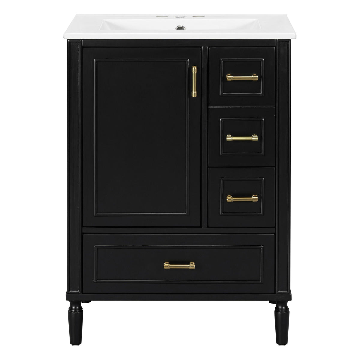 Traditional Bathroom Vanity Set With Soft Close Doors