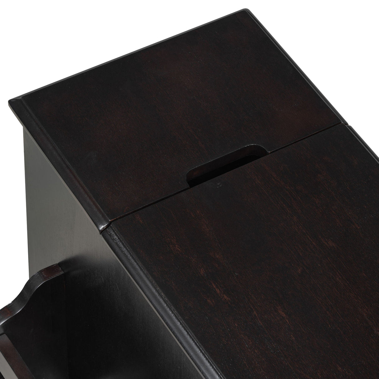 Vintage Flip Top Side Table With USB Ports