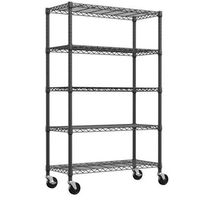 5-Shelf Storage Shelves - Heavy Duty Metal Shelving Unit