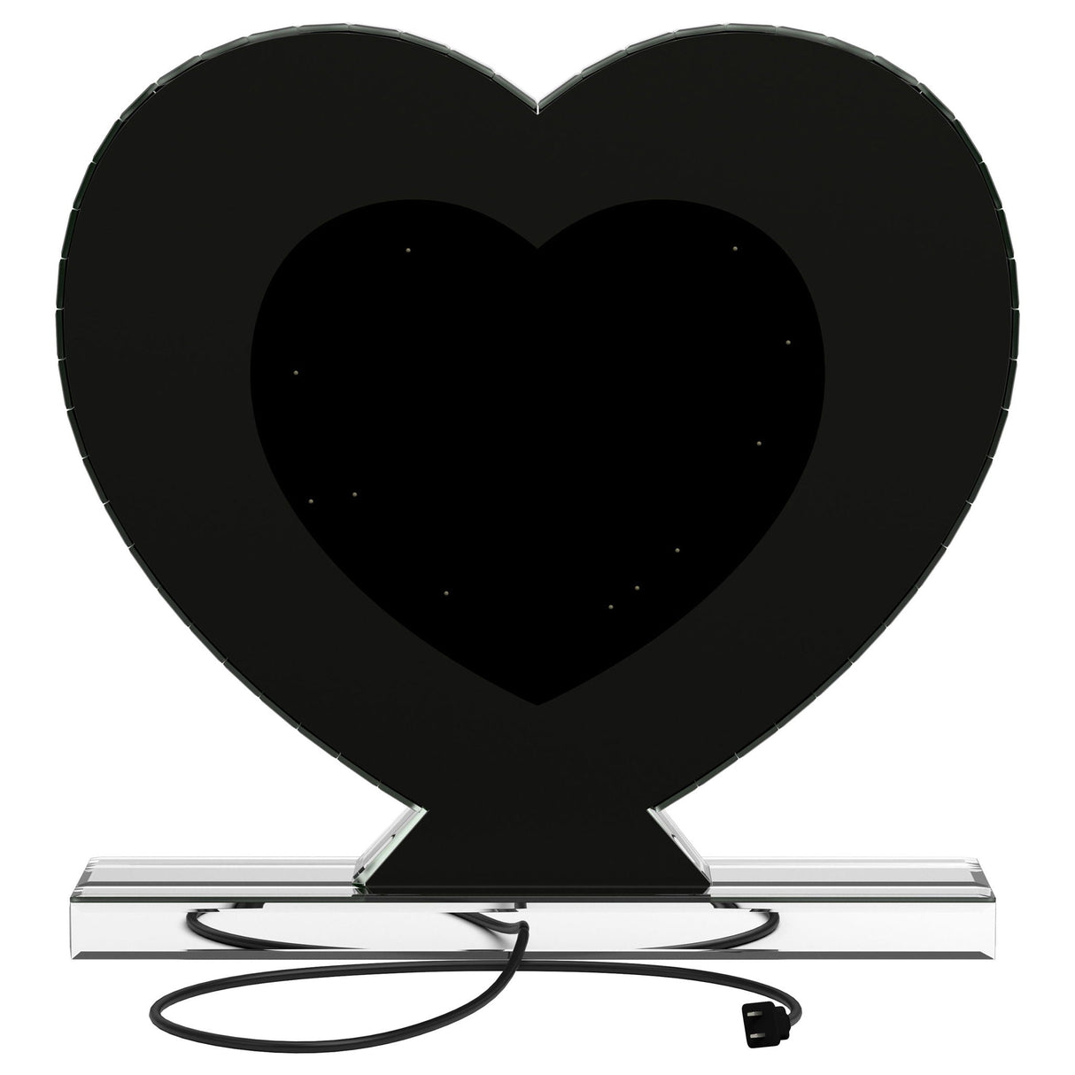 Euston Heart Shaped Vanity Mirror Silver