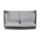 The Contoured All-Weather Wicker Loveseat by Christopher Knight Home