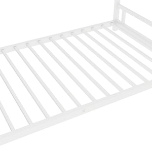 Bunk Bed With Noise Reduction And Safety Guardrail