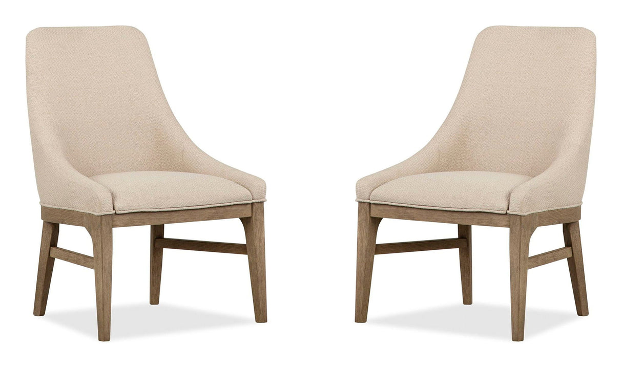 Tristan - Upholstered Arm Chair (Set of 2) - Swiss Coffee