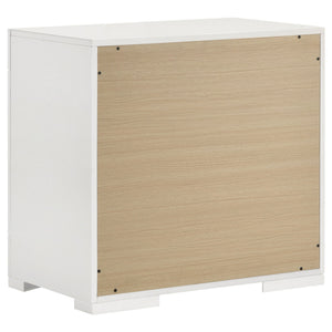 Ives 4-piece Eastern King Bedroom Set White High Gloss