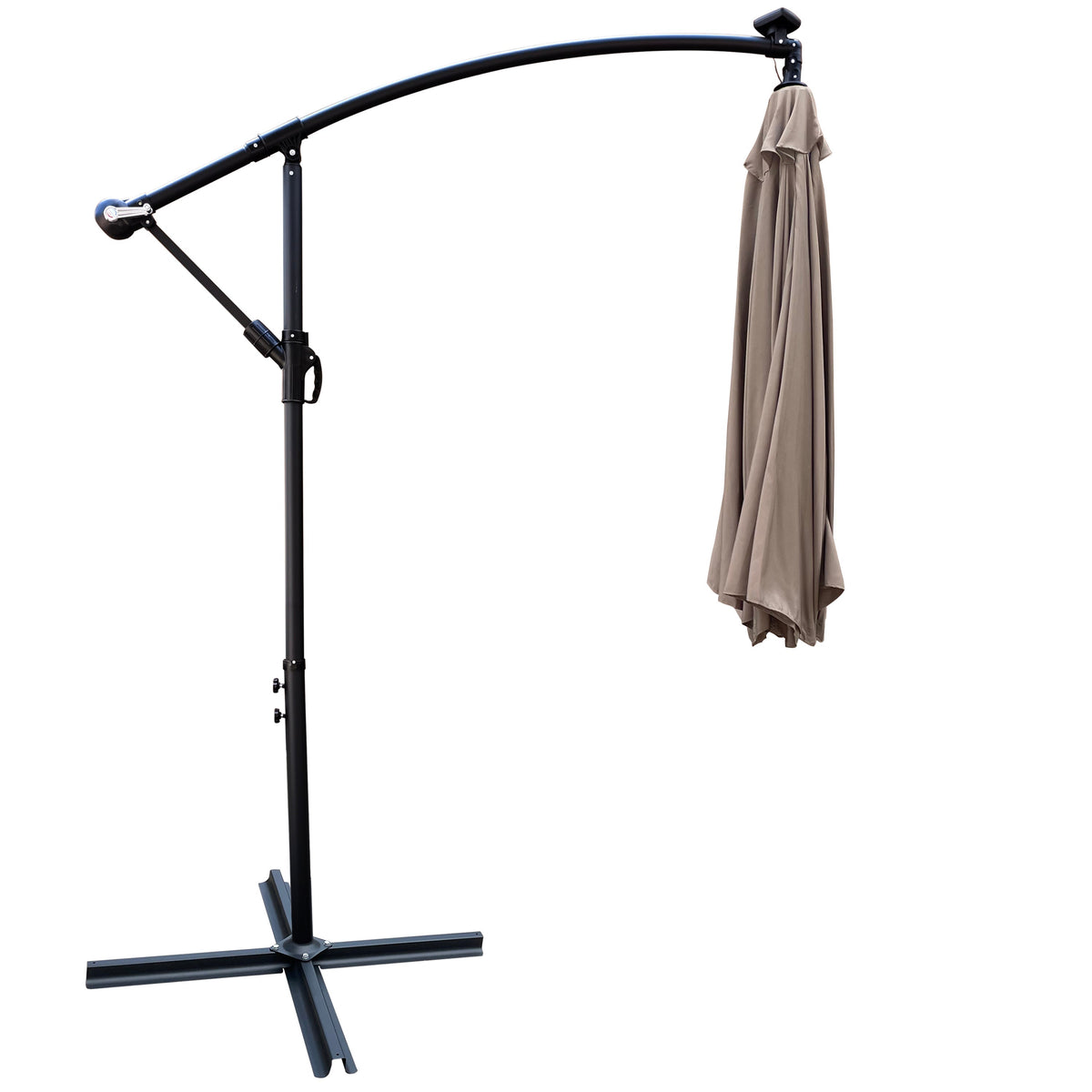 10 ft Outdoor Solar Powered LED Patio Umbrella