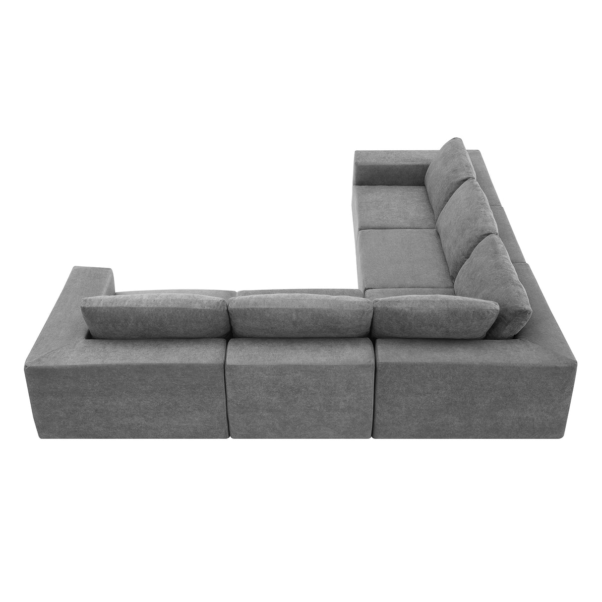 The Caitlyn Plush Modular Terrycloth Sectional