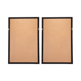 Leaf Shadow Box Wall Decor (Set of 2) - White / Gray