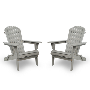 Classic Embossed Grain Adirondack Chair Set of 2