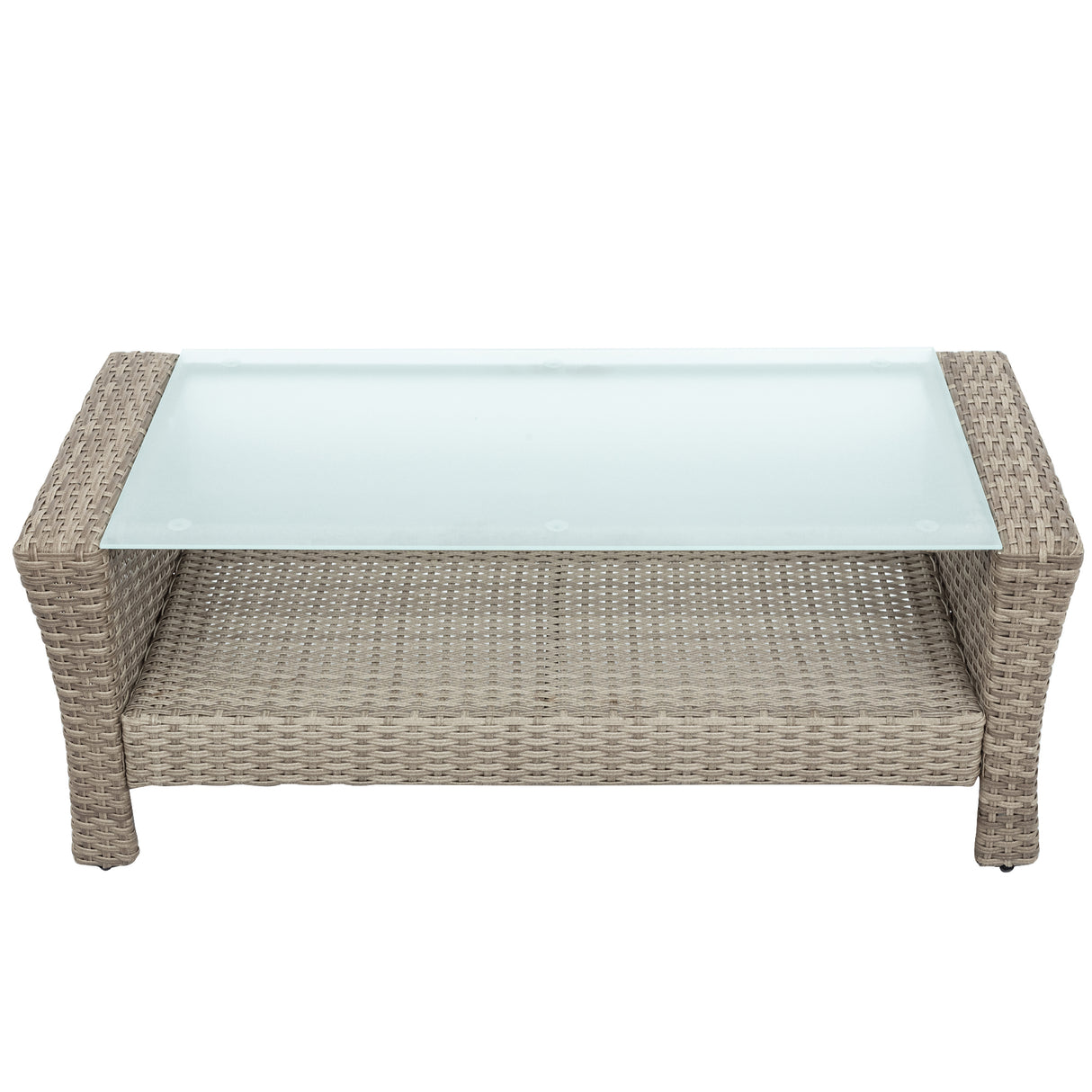 Elegantly Woven Outdoor Tengbian  6 piece outdoor conversation set