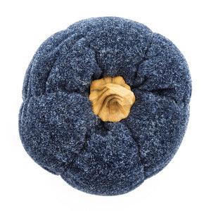 Set of 3 Plush Fabric Pumpkins in Brown