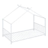 Metal House Platform Bed With Modern Design And Durable Frame