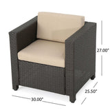 Stylish Outdoor Club Chair With Weather Resistant Cushions