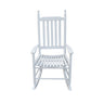 Wooden Porch Rocker Chair with Solid Wood Construction - Black or White