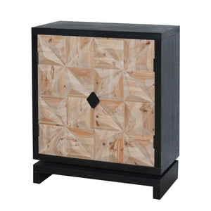 3D Geometric Double-Door Cabinet