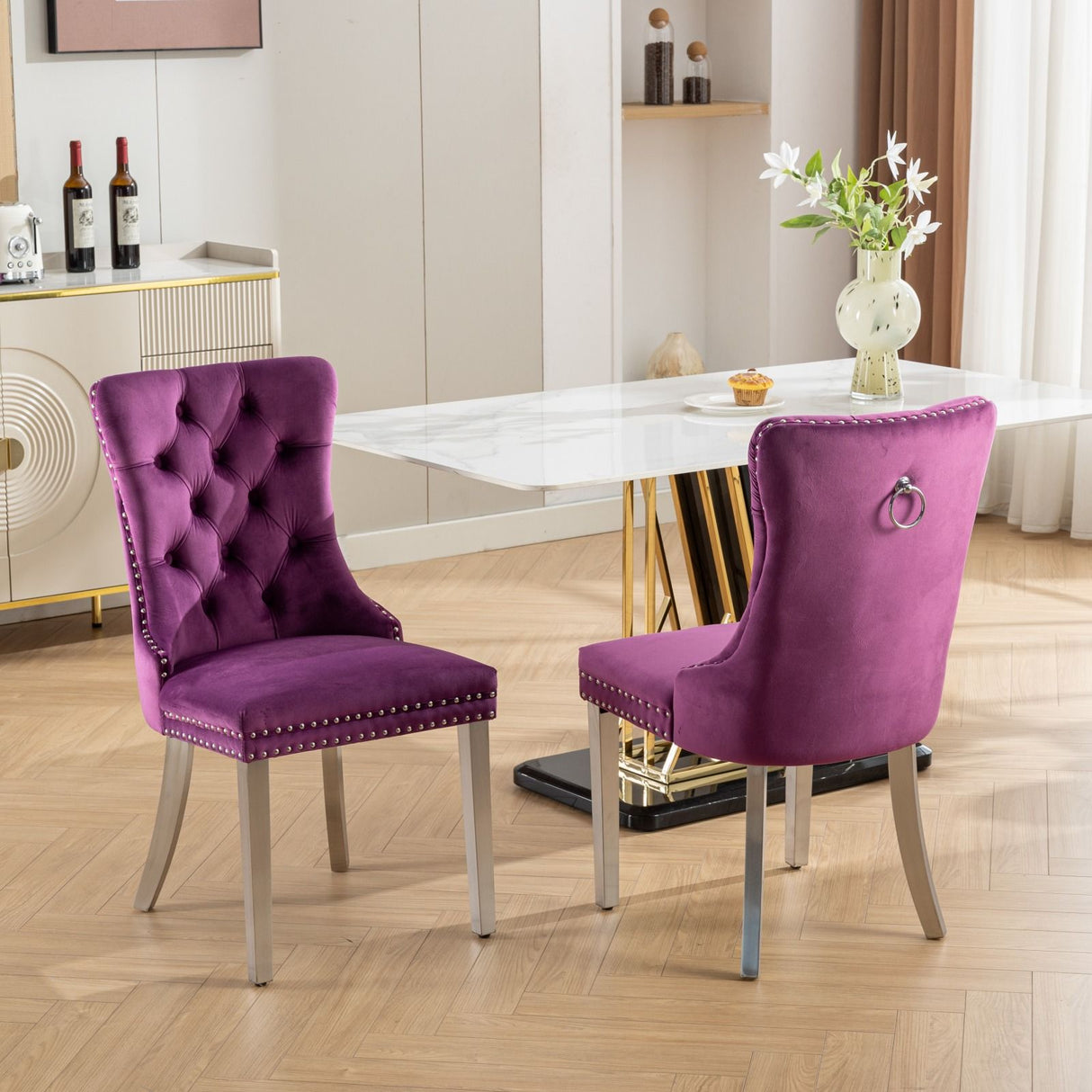 Nikki - Contemporary Upholstered Dining Chair (Set of 2)