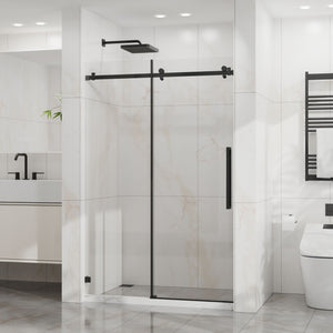 Frameless Tub Sliding Shower Door With Easy Clean Coating