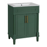 Bathroom Vanity with Integrated Sink and 2-Door Cabinet