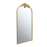 Arched Wall Mirror with Metal Frame