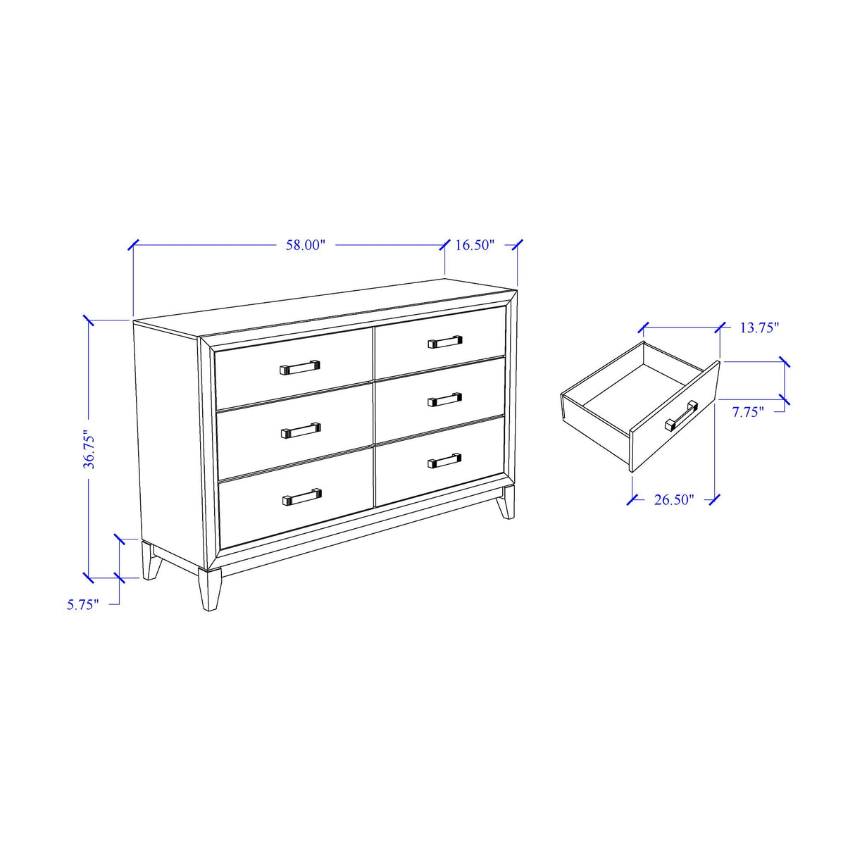 Mirage - 5 Piece Bedroom Set