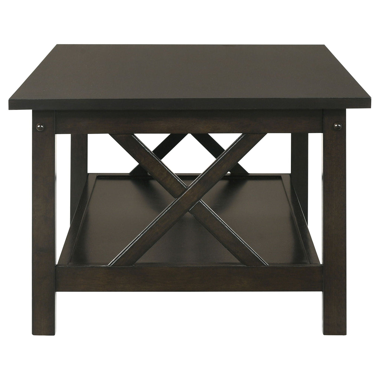 Rachelle 3-piece Rectangular Coffee Table Set Deep Merlot
