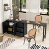 U Style 89.7'' Wooden Sideboard with Extendable Table